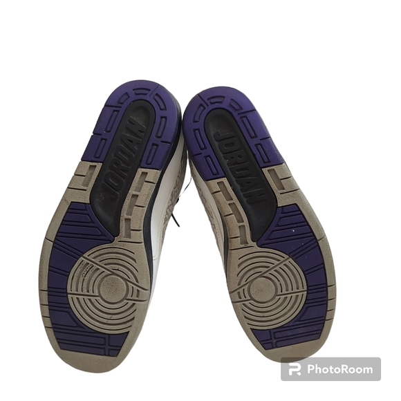 Nike Air Jordan 2 II Retro Dark Concord 395718-153 White Cement 7Y - Picture 8 of 10